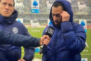 恰尔汗奥卢：赢下比赛有点运气成分，我们想去到国米应该在的位置